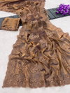 Ktd 2074 Fandy Satin With Emberodery Work Saree Wholesale Price In Surat